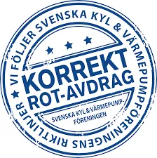 Märket Korrekt ROT-avdrag från Svenska Kyl & Värmepumpföreningen